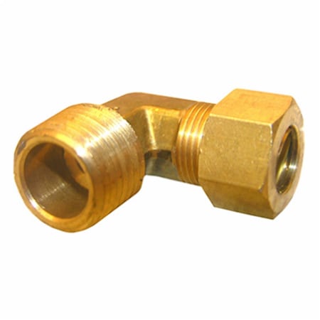 Pinpoint 0.5 Compresion x 0.5 Male Pipe Brass Elbow PI592391